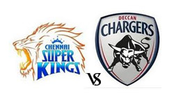 chennai super kings vs deccan chargers ip5, super kings vs deccan chargers will face to face